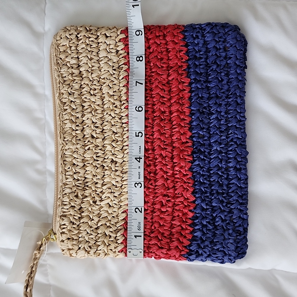 Straw Wristlet Color Block - Picture 3 of 4